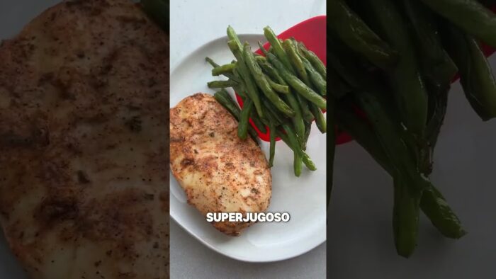 Receta de POLLO DORADO EN FREIDORA DE AIRE #recetas #comidasaludable #receta