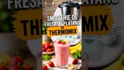 Receta de Smoothie de fresas y plátano en #thermomix