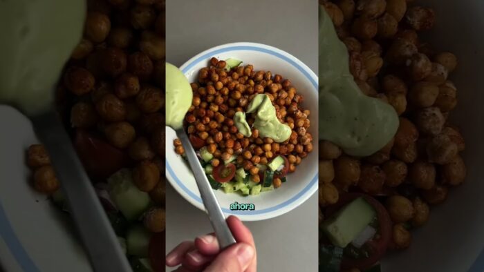 Receta de ensalada de garbanzos con mucha proteína