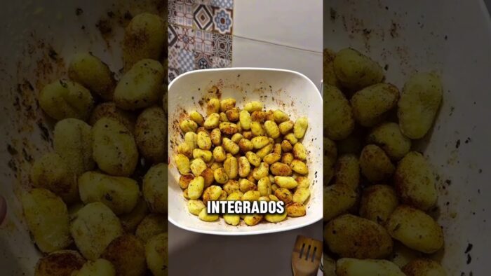 Recetas fitness: Ñoquis Air Fryer‼️#gym #fitness #entrenamiento #cambiofisico #gimnaso