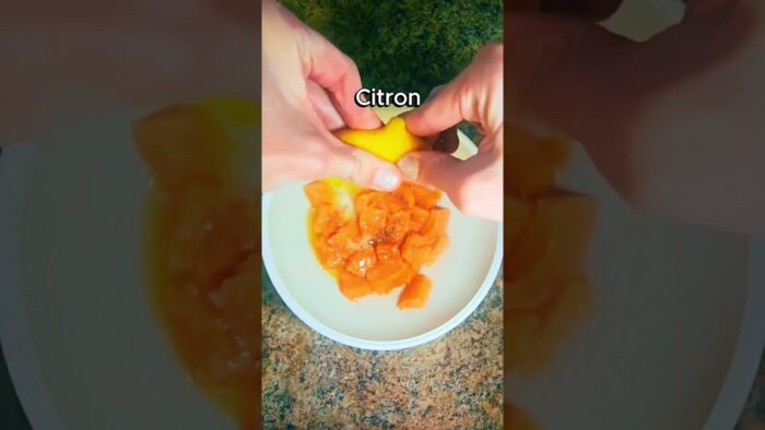 Saumon Citron-Ail avec votre Air Fryer 🐟 (en 6 min !)