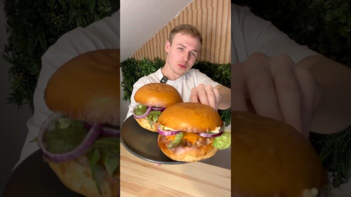 Schnelles Cheeseburger Rezept ausdem Airfryer!😍 #rezepte #airfryer