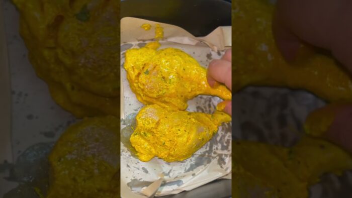 Tandoori chicken recipe 😍 #viral #homemade #tandoorichicken #airfryer