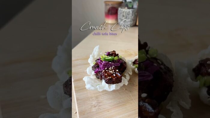 The Crispiest Chilli Tofu Bites Ever ✨ | Air Fryer Recipe | Healthy Evening Snack #shorts