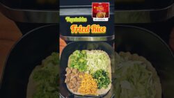 Vegetables Fried Rice in Airfryer #friedrice ##vegfriedrice #shortsvideo #shorts #recipe #reels