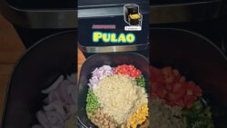 Vegetables Pulao in Airfryer #Pulao #vegetablespulao #rice #shortsvideo #reels