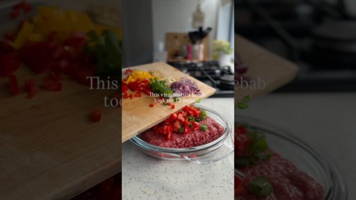 Viral Tortilla Kebab Wrap 🌯 Easy Air Fryer Dinner Recipe