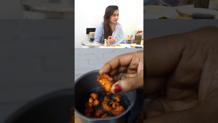 You gotta try this air fryer chicken recipe! 😍 #tejaswini #curlytales #airfryer