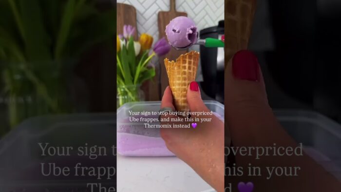Your sign to ditch the coffee shop Ube drinks #thermomixtm7 #thermomix #ube #icecream
