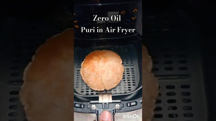 Zero Oil Cooking | Puri in Air Fryer #food #cooking #viral #ytshorts #recipe #airfryer #nooil #short