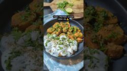 Zero Oil Soya Chaap Recipe | High Protein Vegan Chaap | Dairy Free Indian Recipe #shorts #trending
