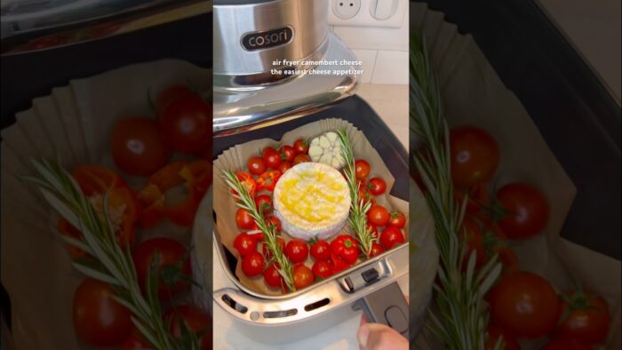 air fryer camembert | the easiest cheese appetizer | 15 min 180C/356F #airfryer #cheese #shorts