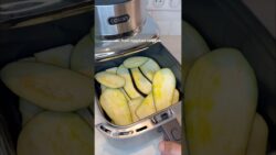 air fryer eggplant lasagna | healthy comfort food | recipe in comments #airfryer  #shorts #lasagna