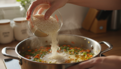 Arroz a la jardinera con garbanzos y alubias