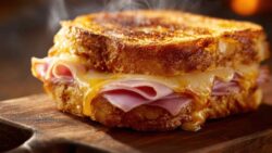 Bikini trufado de jamón y mozzarella