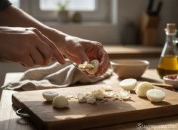 Cebollas rellenas de champiñones y pimientos del piquillo