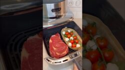 easy air fryer dinner in 10 minutes 🥩 #airfryer #dinner #shorts