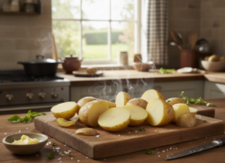 Ensalada alemana de patatas con bacon: receta clásica