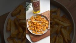 finally sharing my crispy air-fried fries recipe 🍟✨ #airfriedfries #healthy #healthyrecipe #potato