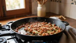 Habas con jamón: receta tradicional española paso a paso