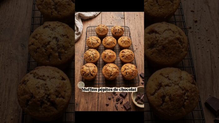 muffins pépites de chocolat au thermomix #recettethermomix #recipe #food #tm7 #muffins