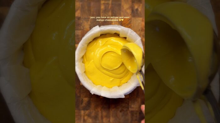 pov: you have an airfryer and want mango cheesecake 🥭☀️ ft. @Nesterstoree