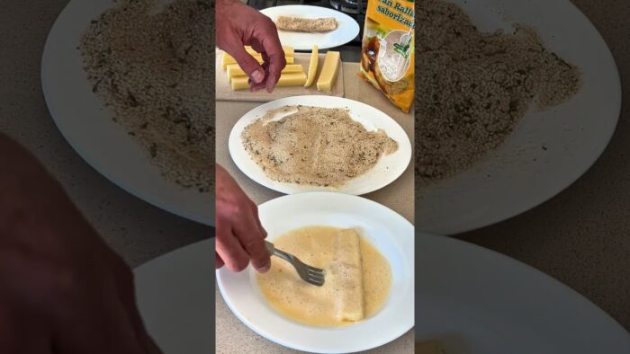 ¡Estos BASTONES DE MOZZARELLA en freidora de aire son un viaje de ida!