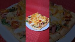 ¡Pizza en freidora de aire con borde crujiente y queso fundido! 😍🔥#shorts #pizza  #freidoradeaire
