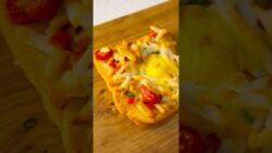 10-Minute Air Fryer Magic: Creamy Egg Tomato Cheese Toast | Better Than Pizza! ✨