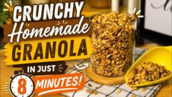8 Minute Air Fryer Granola Recipe | Healthy Homemade Granola for Breakfast & snacking |PCOS ...