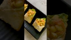 Air Fryer Bread Envelope(recipe in description box)#cheese  #food #vegetarianrecipies #cooking
