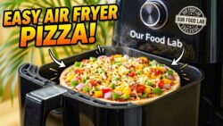 Air Fryer Bread Pizza Recipe with Sweet Corn | Easy Cheesy Bread Pizza in 10 Minutes