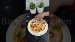 🍕Air Fryer Homemade Pizza Recipe | Crispy Crust Chesy #viral #food #reels #trending #shorts #youtube