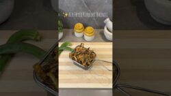 Air Fryer Kurkuri Bhindi 🤤 | Crispy Okra Recipe | Air Fryer Recipes Ep. 2 | #Shorts