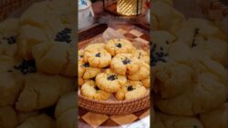 Air Fryer Walnut Biscuits Recipe 😍 | मुंह में घुल जाने वाले खस्ता अखरोट बिस्कुट #shortvideo #food