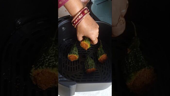Air fryer Bharwa karela recipe #airfryer #food #shorts #karela