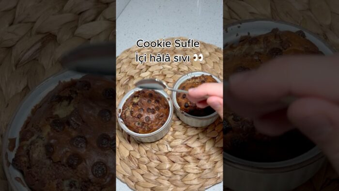 Airfryer’da Cookie Sufle Tarifi | İçi Akışkan Çikolatalı Kolay Tatlı