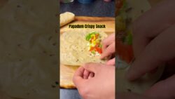 😋 Amazing Papadum Crispy Snack 🤩🤗 #shorts #trending #airfryer #recipe