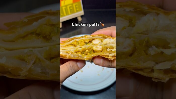 CHICKEN PUFFS🍗 | AIRFRYER RECIPE | @thehungryshetty | #cooking #viral