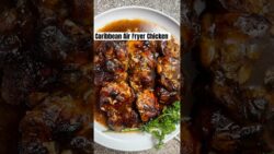 Caribbean Air Fryer Chicken Recipe #shorts