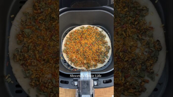 Chatpata Bhujiya Paratha Recipe in Air Fryer👌#shorts #viral #trending #youtubeshorts #ytshorts #yt