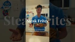 Compound Butter Steak Frites | Reversed Seared 🔥 #grilling #recipe