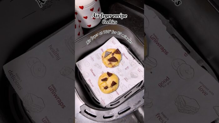 Cookies | air fry recipe 🍪 #airfryer #airfryerrecipes #cookies #ytshorts #shortfeed