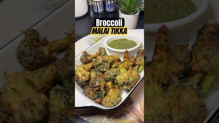 Creamy Broccoli Malai Tikka in Air Fryer! 🥦✨Quick & Delicious | Must try👌🏻 #cooking #food #odia