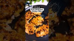 Creamy Garlic Mushroom Chicken Tikka🍗The TASTIEST High-Protein Tikka I’ve Ever Had! #airfryer
