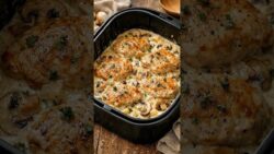 Creamy Garlic Mushroom Chicken 🍗🍄.#mushroomchicken #airfryerrecipes #comfortfood #easycooking