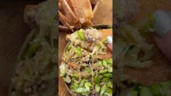 Deconstructed Spring Rolls with Crispy Wonton Chips Recipe