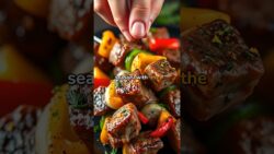 Delicious Air Fryer Turkish Lamb Kebabs in 60 Seconds #airfryer #recipe