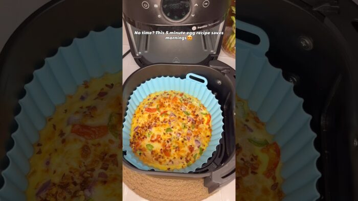 Delicious egg recipe in just 5 minutes😍#shorts #egg #ytshorts #airfryerrecipes