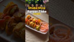 Dhaba Style Paneer Tikka 🔥| Air Fryer Recipe | Restaurant Style#paneertikka #airfryerrecipes #snacks
